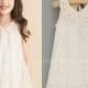 Ivory Flower Girl Dress, Country Wedding Dress, Vintage Birthday Dress, Photo Dress, Vintage Lace Dres