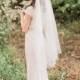 NEW LISTING 1940s Cream Silk Chiffon Wedding Gown -XS