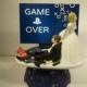 GAME OVER Bride and Groom PlayStation Funny Wedding Cake Topper Video Game Groom's Cake (Can be Personalized with Your Names)