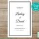 Wedding Ceremony Program Folding Template for Microsoft Word • Printable Digital File • DIY Easy Instant Download • Black Script • Catholic