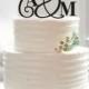 Monogram couple name cake toper,initial cake topper,wedding cake topper,cake topper wedding,unique cake topper,rustic bride and groom topper