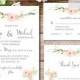 Gorgeous Floral Watercolor Invitation Set, Wedding Invitation, Watercolor, Printable Wedding Invite, RSVP, Thank You Card, jadorepaperie