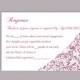 DIY Wedding RSVP Template Editable Text Word File Download Rsvp Template Printable RSVP Cards Purple Eggplant Rsvp Card Elegant Rsvp Card