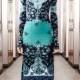 Emilio Pucci Green Mid Night Print Long Sleeve Maxi Dress