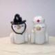 Firefighter and Nurse Wedding Cake Topper Love Birds Cake Topper- Custom Small - Choice of Colors