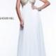 Classic Gold White Long Dresses Sherri Hill 11108