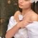 White Bridal Fascinator, Wedding Hair Clip, Netting Hair Flower, Bridal Head Piece, Flower Hair Clip, Bridal Hair Clip, White Bridal Flower