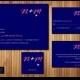 Printable wedding invitation suite- Invite, RSVP, Info/Reception card, & Monogram modern_initials  [The Nyia Design]