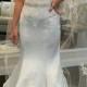 H1638 stunning lace mermaid wedding dress with cap sleeves