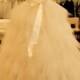 H1640 sparkle beading tulle wedding dress wtih ruffles bottom
