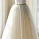 H1641 Beautiful grey colored tulle wedding dresses 2016
