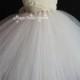 Ivory tutu dress flower girl dress Baby toddler birthday wedding dress 1T2T3T4T5T6T7T8T9T10T (without matching headpiece)