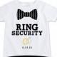 Ring Bearer Gift, Ring security shirt, ring bearer shirt, ring bearer outfit, Wedding party Gifts kids wedding favors, ringbearer (EX 369)OB