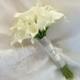Silk wedding bouquet Natural Touch Ivory Calla Lilies Bridal Wedding Bouquet