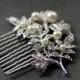 Crystal Branch  Swarovski crystal and pearl elegant bridal hair comb