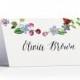 Personalised Floral Name Place Cards - Floral Chain Wedding Place Cards - Floral Chain Wedding Name Place Cards by Paper Charms