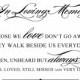 Instant Download - DIY Printable Wedding Sign -In Loving Memory... Wedding and Event Signage - 8" x 10"