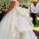 H1636 Fairytale princess tulle wedding dress with tired back