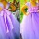 Lavender Orchid Flower Girl Dress, lavender dress, girls dress, lavender flower girl dress, princess dress, lavender flower girl dress