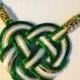 Premium Celtic Heart Handfasting Cord with Metallic Cord(5 cords, 3 stain, 2 metallic)