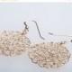 Mothers Day Sale Goldfilled Crochet Earrings, Handmade Jewelry Design, Gold Disc Dangle Earrings, Israeli Jewelry, Fashion, Gift Ideas