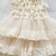 Coutry Lace Dres Flower Girl Chritening