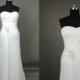 Inexpensive Simple sweetheart white Chiffon Beach wedding dresses gowns,wedding reception dress,Wedding dress with corset back chapel train