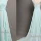 Affordable one shoulder light blue bridesmaid dresses,wedding party dress,discount chiffon long bridesmaid dress,bridal party dress