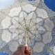 Lace parasol, lace umbrella, 30", Victorian parasol, Communion umbrella, White Lace Parasol, Battenburg, Bridal Umbrella, Vintage Parasol,