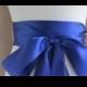 Cobalt Blue Bridal Sash / Double Face Sash  Ribbon /  Ribbon Sash /  12ft / 9ft / 6 ft sash