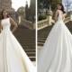 Vintage White Sleeveless Wedding Dresses Satin Court Train Crew Neck Cheap Lace Top 2016 Bridal Ball Gowns Vestidos De Novia Plus Size Online with $110.57/Piece on Hjklp88's Store 