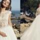 Stunning Summer Wedding Dresses 2016 Sheer Lace Crew Neck Applique Sleeveless Chapel Train Boho Bridal Ball Gowns Custom A-Line Cheap Online with $103.61/Piece on Hjklp88's Store 