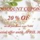 20% off DISCOUNT CUPON
