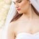 Two Layer Juliet Veil with Chantilly Lace, Blusher Layer - Waltz Veil - Barcelona