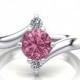 SALE!! 14K Natural Fine Pink Tourmaline Engagement & Fashion Ring
