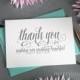 Wedding Card to Your Florist, Decorator - Thank You for Making our Wedding Beautiful - Wedding Assistant Note Card to go w/ Payment - CS12