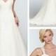 Straps Dropped A-line Sweetheart Wedding Dress with Lace Embellished Bodice
