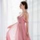 1603 - soft chiffon, ruched bodice, floor length bridesmaid dress, low back, off the shoulder straps
