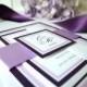 Purple Wedding Invitation - DEPOSIT