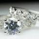 Lacey Infiniti Twist Diamond Engagement Ring & Matching Wedding Band Complete Bridal Set Ring Set Twist Engagement Ring Custom