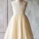 2016 Beige White Junior Bridesmaid Dress, Spaghetti Strap Mesh Chiffon Flower Girl Dress, a line Baby dress tea length (FK317)