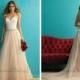 A-line Halter Court Trains Sleeveless Satin Wedding Dress