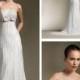 Charming Beaded Strapless A-line Floor Length Wedding Dress with Sweep Train