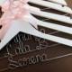SALE Set of 7 Pesonalized Wedding Hangers, Wedding Hanger Set. Perfect for Bridal Party! Ribbon Color of your choice!