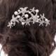 Pearl wedding hair comb starfish bridal hair comb Rhinestone Crystals wedding hair piece wedding hair accessories, FA201592