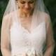 Bridal Veil Fingertip Length, One Layer Veil, Wedding Veil, White Ivory Diamond White Tulle Veil