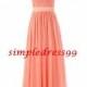 Elegant Pleats V Neck Beading Cap Sleeve A Line Ribbons Long Peach Coral Formal Evening Dress Prom Party Cocktail Gown Bridesmaid Dresses