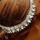 Wedding Headband, Crystal Bridal Headpiece, Chain Headpiece, Wedding Hair Piece, Wedding Accessories, Forehead Chain Headpiece