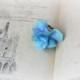 Handmade Hydrangea blue ring - Flower ring - Wedding floral ring - Botanical ring - Bridesmaids ring - Something blue