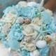 Seashell Bouquet, for bride or Bridesmaids, Beach wedding bouquet